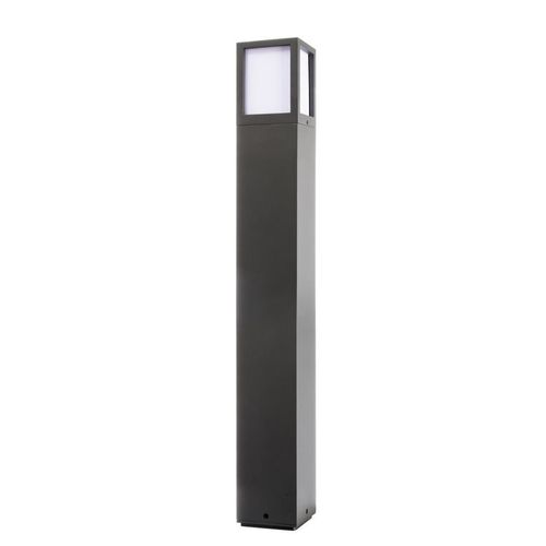 Deko Light Facado II Wegeleuchte 65cm eckig dunkelgrau opalweiß IP65 E27 Modern