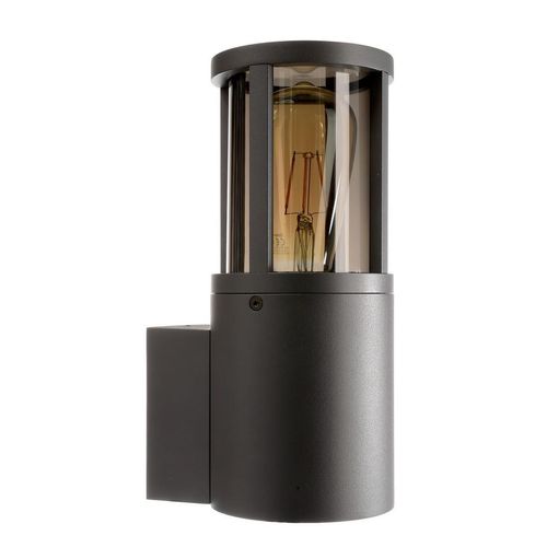 Deko Light Facado II Wandleuchte aussen rund dunkelgrau getönt IP65 E27 Modern