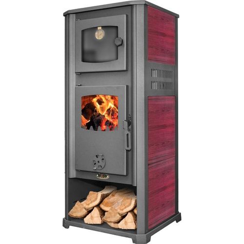 Kaminofen Blist ROMA S mit Backofen - Rot