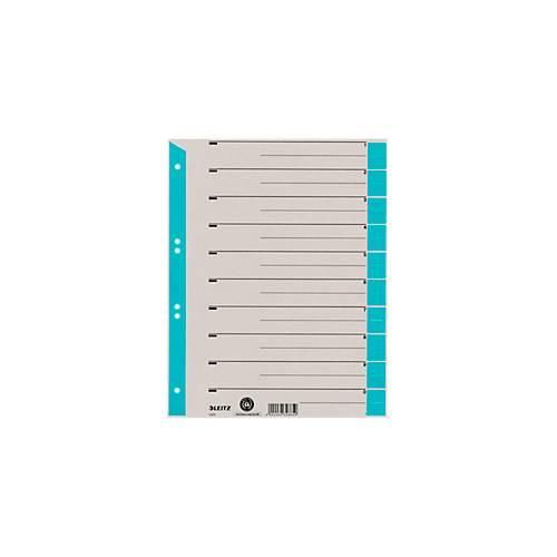 LEITZ® Trennblätter A4 1652, zur freien Verwendung, 100 Stück, hellblau