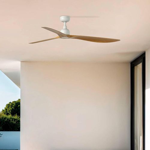 Deckenventilator Outwood, braun, DC, leise, Ø 150 cm, IP44