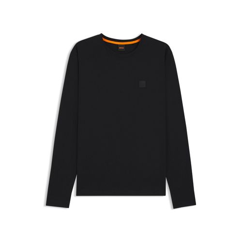 BOSS ORANGE Langarmshirt »Tacks«, mit Markenlogo auf der Brust