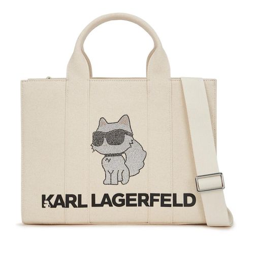 Karl Lagerfeld Shopper - IKON Choupette mittelgroße Tote-Bag - Gr. unisize - in Beige - für Damen Image