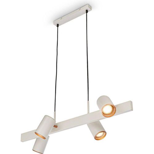 Briloner ERA Pendelleuchte, Schwenkbar, GU10 Fassung, 4-flammig, Hellgrau, 80 x 24,9 x 120 cm
