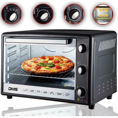 Backofen 48L Mini-Backofen Pizzaofen Ofen Grill Timer Mini Ofen 48S 2000W