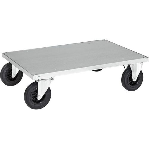 Basiswagen mit Bremse und Blechboden 1200x800x260 mm, 500 kg, verzinkt