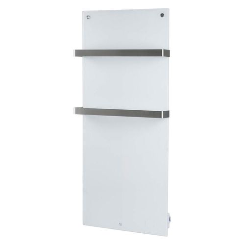 Infrarotheizung EUROM Sani 600 115 x 46,5 cm weiß 600 W mit Wi-Fi und 2 Handtuchhalter