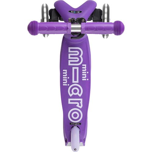 Micro Kinderroller Mini Micro Deluxe faltbar LED lila Scooter