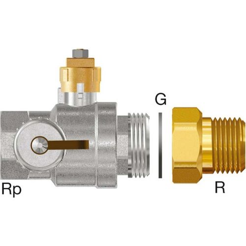 Wilo Kappenkugelhahn Sinum für Sinum-Gefäße mit Adapter