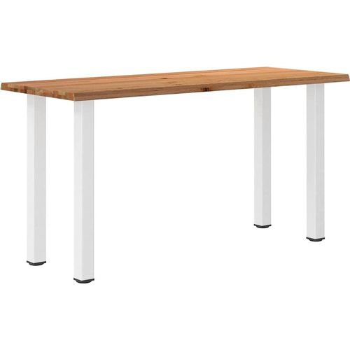 Bartisch mit Baumkanten 200x80x92cm Massivholz Eiche Rechteckig