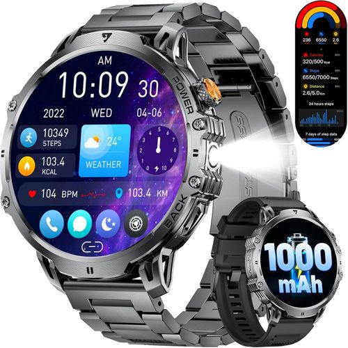 LIGE Herren Smartwatch 1,85