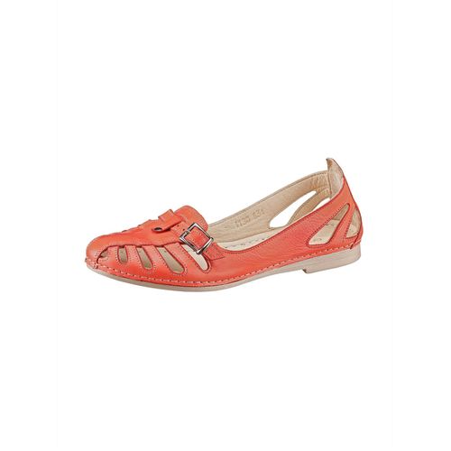 Slipper GEMINI, Damen, Gr. 38, orange (koralle), Glattleder, sportlich, Schuhe