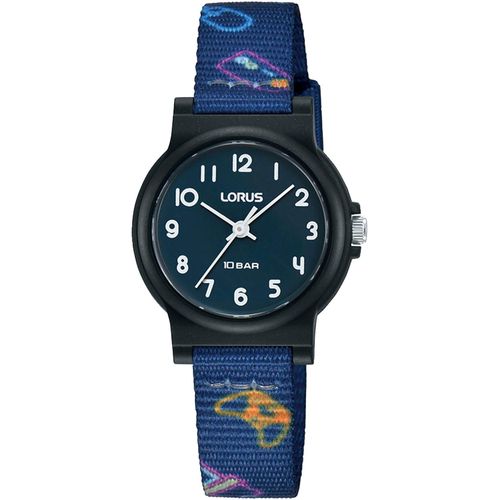 Quarzuhr LORUS, blau (dunkelblau, bunt), Armbanduhren, Kinder, Armbanduhr, Kinderuhr, Mädchenuhr, Jungenuhr, Geschenkidee