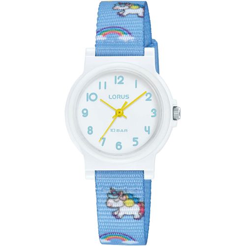 Quarzuhr LORUS, blau (hellblau, bunt), Armbanduhren, Kinder, Armbanduhr, Kinderuhr, Mädchenuhr, Jungenuhr, Geschenkidee