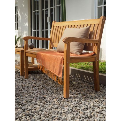 Gartenbank Teakholz 120 cm, 2-Sitzer, Modell Beaufort
