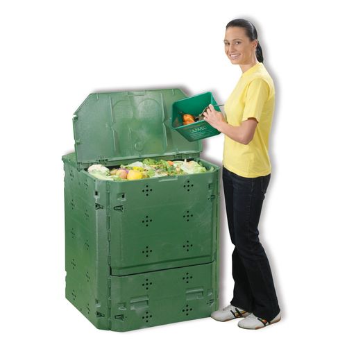 Juwel Kompostbehälter Komposter mit Deckel BIO 400, 74x74x84 cm, f. Bio-Abfälle