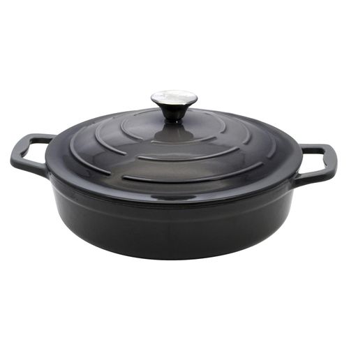 Servierbräter 28 cm Gusseisen, grau