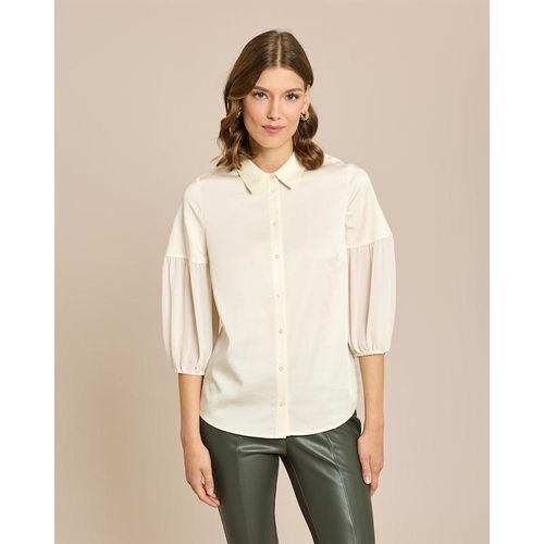 Bluse mit Chiffonärmeln