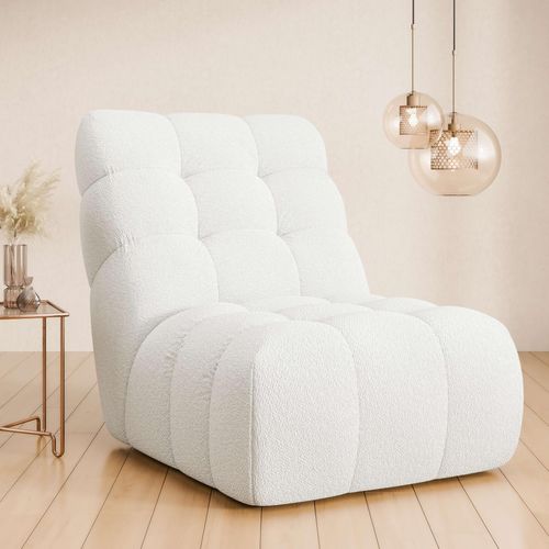 Sessel HOME AFFAIRE "AURELIAN, Love Seat XXL, Lese-Sessel, Big-Sessel", weiß, B:88,5cm H:95,5cm T:130cm, 100% Polyester, Sessel, Sessel, mit Wellenunterfederung, Velours, Struktur fein, Struktur grob