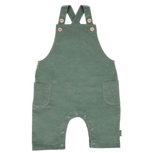 Latzhose MAXIMO, Baby, Gr. 74/80, N-Gr, grün (khaki grau), Cord, Obermaterial: 97% Baumwolle, 3% Elasthan, unifarben, casual, lang, Hosen, hoher Baumwollanteil, Stretch-Cord, Träger, zum Knöpfen, Wickelöffnung