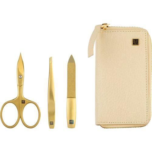 Zwilling Maniküre Pediküre Set 3tlg. mit Nagelschere, Leder
