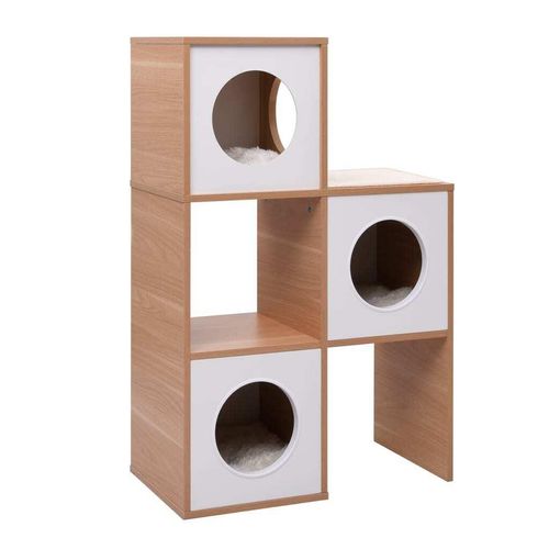 vidaXL Katzenhaus mit Sisal-Kratzmatte 100 cm
