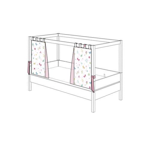 PAIDI Baldachin-Set Schmetterling ¦ rosa/pink