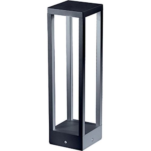 Home Pole - LED-Gartenmast zur Bodenbefestigung - Warmes Nachtlicht 3000K 230V 15W 1590lm Safran - Dunkelgrau