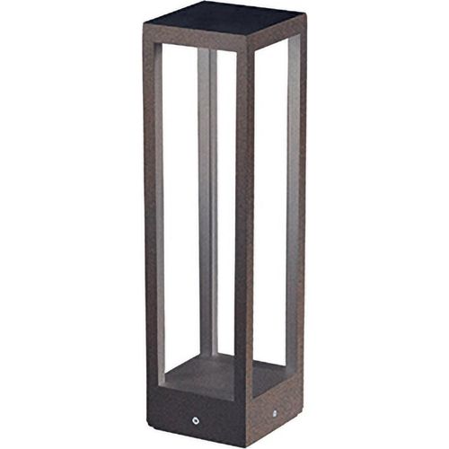 Home Pole - LED-Gartenmast zur Bodenbefestigung - Warmes Nachtlicht 3000K 230V 15W 1590lm Safran - Corten
