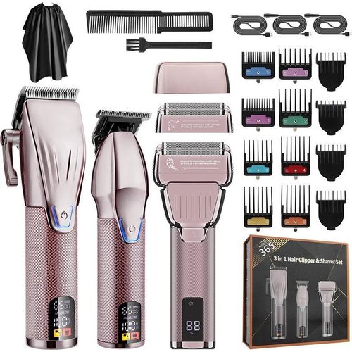 INF Herren Haarschneider und Rasierer Set – Kabellos, Wiederaufladbar, 3-in-1