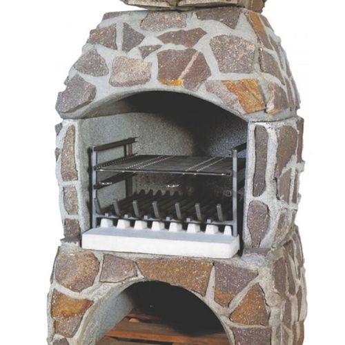 Wellfire Grilleinsatz mit Feuerrost / Grillrost für Grillkamin Landau