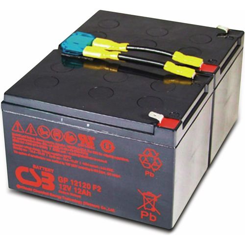 CSB Blei-Akkumulator, 24 V-, 12 Ah, geeignet für APC RBC6