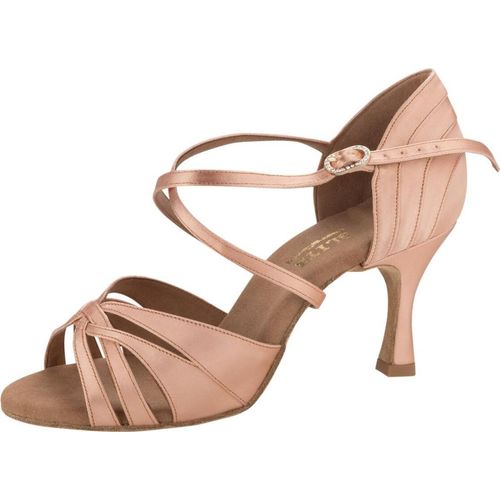 Rummos Damen Tanzschuhe Elite Paris 043 - Material: Satin Flesh - Absatz: 60R Flare - Größe: EUR 38