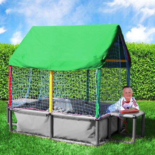 Quadro Ballcage Netz- und Dachaufsatz für Quadro Pool L, verwandelt diesen in ein komplettes Bällebad mit Dach – Classic