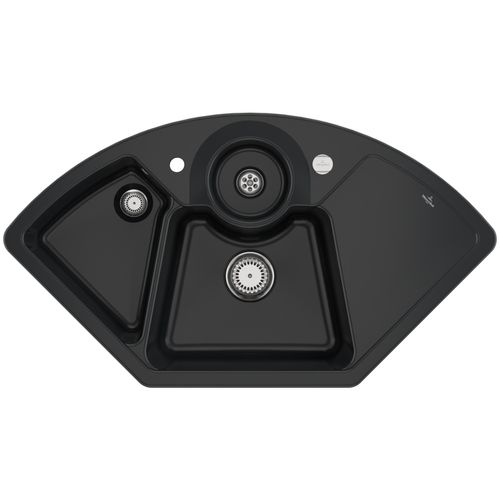 Villeroy & Boch Keramikspüle 670802S5, Solo Eck Eckspüle - inkl.
