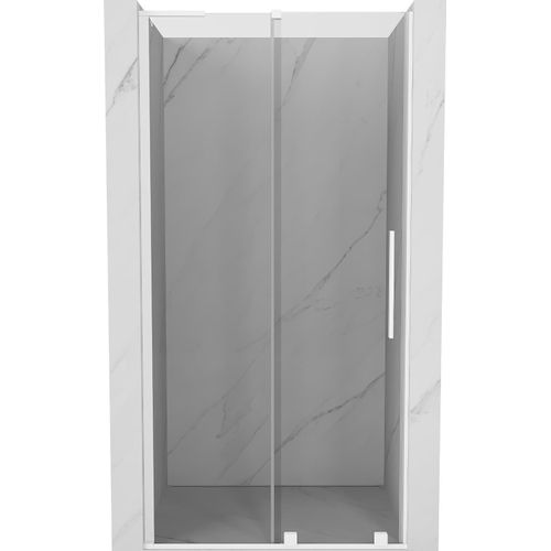 Mexen Velar L Duschschiebetür 110 cm, transparent, weiß - 871-110-003-01-20