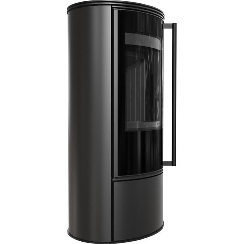 Kaminofen aus Stahl KRATKI ERIK Ø 150 5,5 kW schwarz Verkleidung