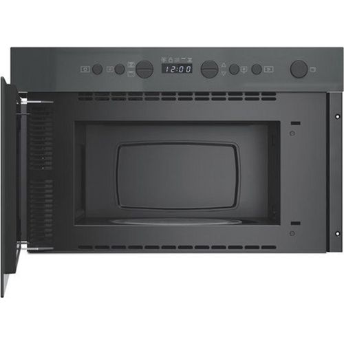 Mikrowelle WHIRLPOOL, Einbau, 750/700 W, Volumen 22 l, Grill, weißes Glas + Edelstahl