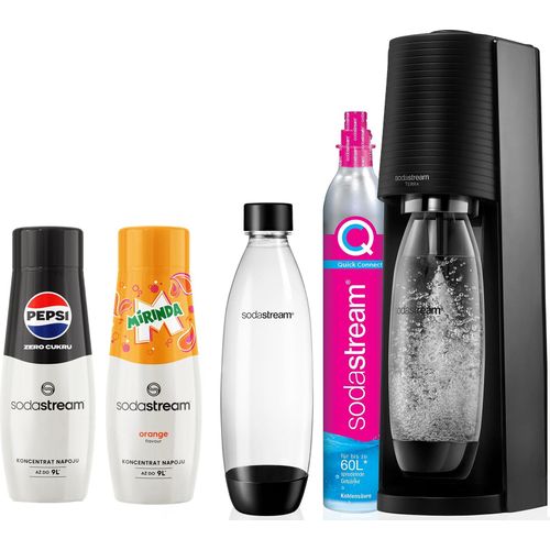 Sodastream Terra Saturator Flasche 1L + Pepsi Mirinda