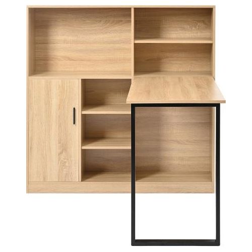 Computertisch 120x50x120cm Naturbelassenbelassenbelassen Regal-Schreibtisch Schreibtisch Schrankschreibtisch Arbeitstisch Esstisch Beistelltisch Konferenztisch