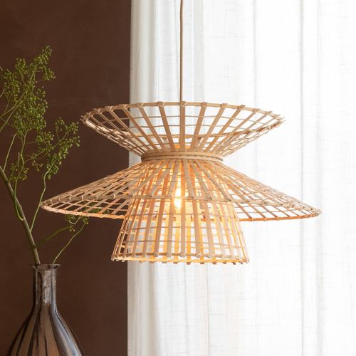 GOOD & MOJO Hängelampe Machu Picchu, natur, Ø 57 cm, Bambus