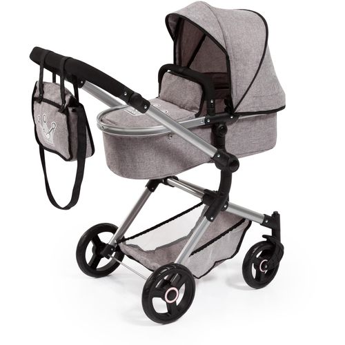 Bayer Kombi-Puppenwagen »Vario, Grau«, inkl. Wickeltasche