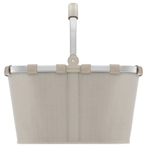 Reisenthel Einkaufskorb Herringbone Sand , Beige , Textil , 22 L , quadratisch , 49x29x28 cm , Freizeit, Koffer & Taschen, Einkaufskörbe