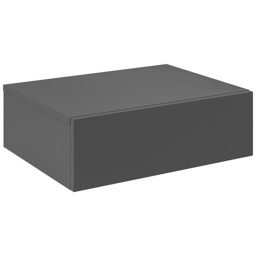Hom`in Nachtschrank , Anthrazit , Holzwerkstoff , 1 Schubladen , 50x16x40 cm , hängend , Schlafzimmer, Nachttische