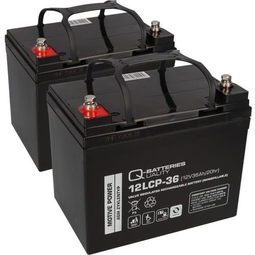 Akku kompatibel E-Mobil Invacare 2x 12V 36Ah
