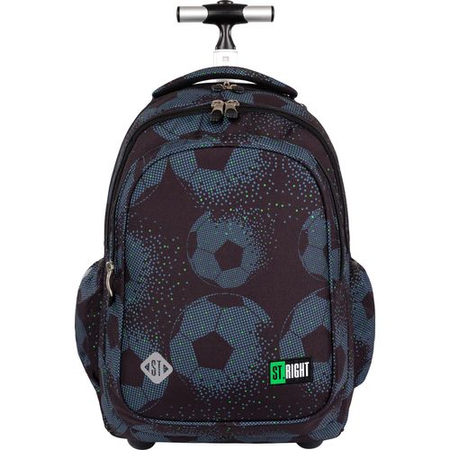 Trolley Rucksack mit Rollen und Teleskopgriff Schulranzen ST.RIGHT Kinder Mädchen Fußball