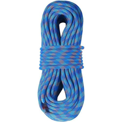 Dynamisches Kletterseil 60m - 10,2mm Blau - Mehrzweckseil mit 25 kN Zugfestigkeit - UV-beständig, flexibel, leicht, vielseitig für Klettern, Wandern und Rettung