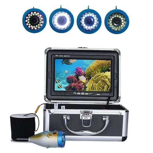 Unterwasserfischkamera, 7-Zoll-Monitor, HD 1000 TV-Linien, 15M 30Stk LEDs