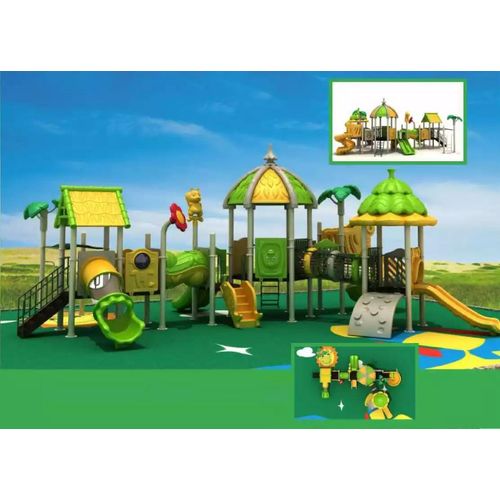 Outdoor Spielturm mit Rutsche Dschungel Typ Spielplatz Spielhaus Turm