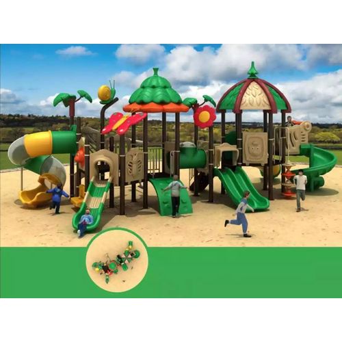 Dschungel Typ Spielplatz Kinder Spielturm mit Rutsche Kletter Spielhaus